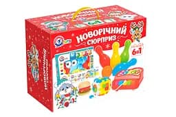 Новогодний набор игрушек (6 в 1), ТехноК, 37x28x20 см, 8829