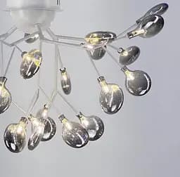 Стильна люстра з гілочками на 45 ламп в білому корпусі | Арт. H 686/45 C WT | Line F