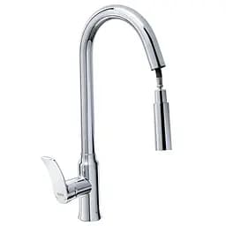 Смеситель для кухни с выдвижным изливом Haiba Bolero 014 HB9591 Хром