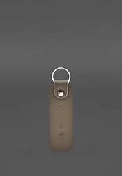 Кожаный брелок для Авто Toyota темно-бежевый краст