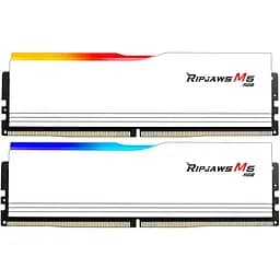 Модуль пам'яті G.Skill DDR5 64GB (2x32) Ripjaws M5 6400Mhz RGB White XMP 3.0 (F5-6400J3239G32GX2-RM5RW)