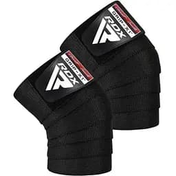 Бинти на коліна RDX K1 GYM Knee Wraps Full Black (WAH-K1FB)