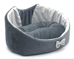 Лежак для собак та котів Zoo-hunt Містик-котик сірий №3 425х560х190 мм