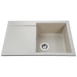 Кухонна мийка гранітна Globus Lux Komo слонова кiстка 790x500