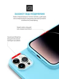 Силиконовый чехол с MagSafe для Apple iPhone 14 Pro, ICON2 MagCase, голубой, противоударный, панель с мягкой подкладкой, защита всего корпуса, поддержка беспроводной зарядки, совместим с защитными стеклами и пленками, ArmorStandart (ARM68406) - мініатюра 5