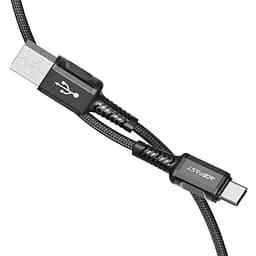 Кабель Acefast C1-04 USB to Type-C 3A 1.2 м nylon aluminum connectors чорний - мініатюра 3