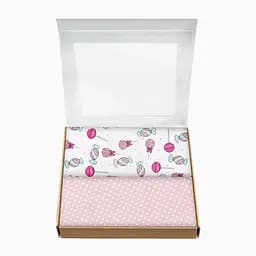 Пелюшки багаторазові Cosas дитячі Lollipops 2 шт., 80х100 см, рожеві - мініатюра 2