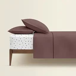 Комплект постільної білизни Cosas Mousse CS4 Полуторний шоколад (Ranfors100_Chocolate_El-DeltaColor_160) - мініатюра 2