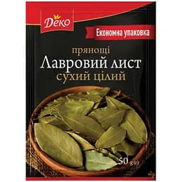 Лавровий лист Деко сухий цілий 50 г (723665)