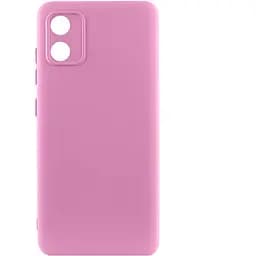 Чехол Silicone Cover Lakshmi Full Camera (AA) для Motorola Moto E13 Розовый / Pink