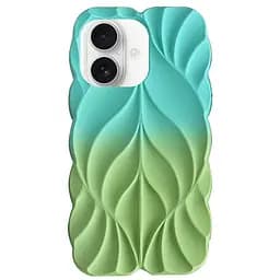 Чохол Epik TPU Leaf для Apple iPhone 16, 6.1 Marine Green/Mint