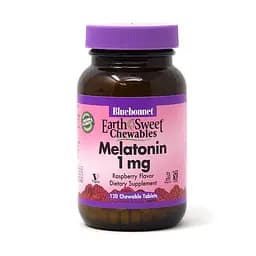 Натуральна добавка Bluebonnet Nutrition Earth Sweet Chewables Melatonin 1 mg, 120 жувальних таблеток