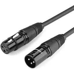 Аудио кабель Ugreen AV130 Cannon Male to Female Microphone Extension Audio Cable 3 м черный (20711)