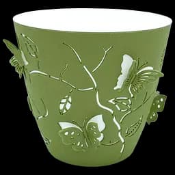 Горщик для квітів Alyaplastik 3D, 2.5 л, темно-зелений (ALY103d.green)