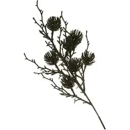 Декоративная ветка 51 см Искусственные материалы для декора и флористики Черная
