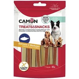 Ласощі для собак Camon Treats & Snacks Сендвіч з лососем та тріскою, 80 г