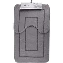Набір килимків для ванної та туалету Soho Gray (tex mat 50*40, 50*80 см Gray)