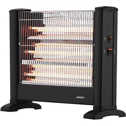 Обігрівач Ardesto інфрачервоний кварцевий, 15м2, 1650Вт, мех. управління, підлоговий, чорний