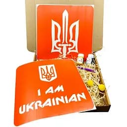 Набор для рисования по ткани "I Am Ukrainian, Тризуб" paint-n064-n059