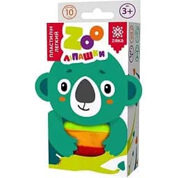 Пластилін легкий Zirka ZOOліпашки Коала (10 кольорових стіків по 6 г) 140215 (2000001402153)