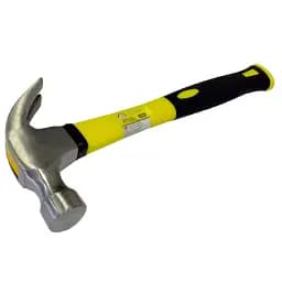 Молоток гвоздодер Сталь ручка из стекловолокна 340 г (40129)