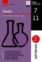 Хімія 7 - 11 клас. У визначеннях, таблицях і схемах. Рятівник 3.0