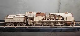 Механічний 3D Пазл Ukrainian Gears Локомотив з тендером V-Експрес, 538 елементів (70058) - мініатюра 10