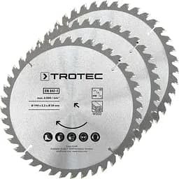 Диск пиляльний Trotec HW40 Wood 190 х 20 х 2.2 мм 3 шт. (DAS302855)