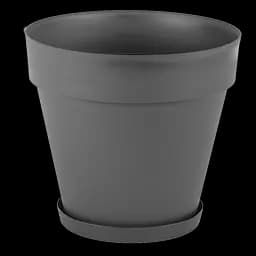 Горшок для цветов Serinova Yali, 3 л, антрацитовый (YS03-Antrasit)
