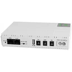 ДБЖ UPS для роутера DC1018P 12V/ 9V/ 5V 10400 mAh 18W для пристроїв постійного струму DC білий