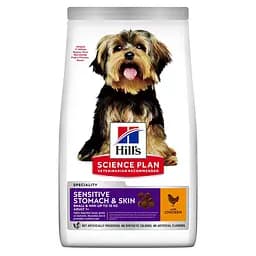 Сухой корм Hill's SP Adult Sensitive Stomach&Skin Small&MIni для взрослых малышей и мини собак с курицей 1.5 кг