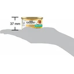 Вологий корм для кішок Purina Gourmet Gold. Ніжні биточки з куркою і морквою 85 г (7613035442207) - мініатюра 4