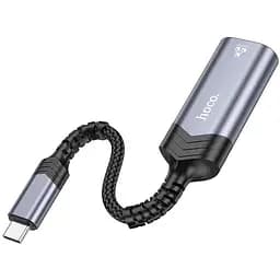Зовнішня мережева карта-адаптер Hoco UA26 Type-C to ethernet RJ-45 1000 Mbps