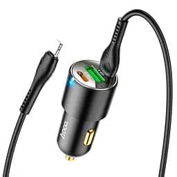 АЗП Hoco NZ6 PD45W (2Type-C/1USB) + Type-C to Lightning Black - мініатюра 4