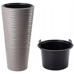 Горщик для квітів Form-Plastic Sahara slim-35 43.7 л бежевий (2790-051)