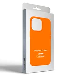 Силиконовый чехол для Apple iPhone 13 Pro, ICON2 Case, оранжевый, противоударный, панель, защита всего корпуса, матовая поверхность Soft Touch, выступает над дисплеем, совместим с защитными стеклами и пленками, с микрофиброй, ArmorStandart (ARM60490) - мініатюра 9