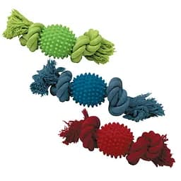 Игрушка для собак резиновый мяч с канатом 25 см. Croci