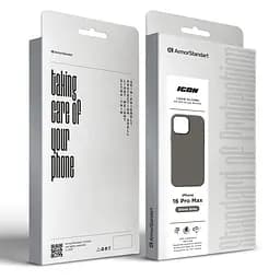 Силиконовый чехол с MagSafe для Apple iPhone 16 Pro Max, ICON2 MagCase, серый, противоударный, панель с мягкой подкладкой, защита всего корпуса, поддержка беспроводной зарядки, совместим с защитными стеклами и пленками, ArmorStandart (ARM81321) - мініатюра 10
