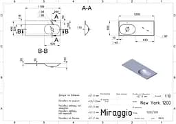 Умивальник Miraggio New York R 0000221, Білий - мініатюра 7