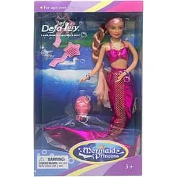 Детская кукла Русалка Bambi 20983 меняет цвет волос Розовый