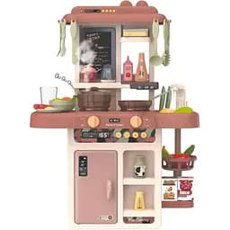 Детская кухня Limo Toy 889-222 с паром, водой, звуком и светом 42 предмета, доска для рисования 63x45.5x22 см
