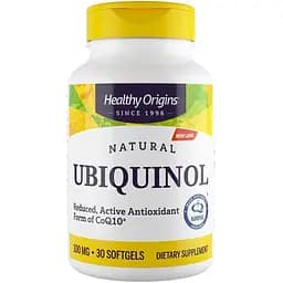 Натуральна добавка Healthy Origins Natural Ubiquinol 100 mg 30 капсул