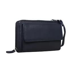 Кожаный черный клатч Tavinchi R-P-19153A