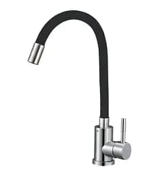 Смеситель для кухни Solone EZA4-F090KB гибкий силиконовый излив Черный 30412