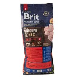 Сухий корм для собак великих порід Brit Premium Dog Adult L з куркою 15 кг - мініатюра 3