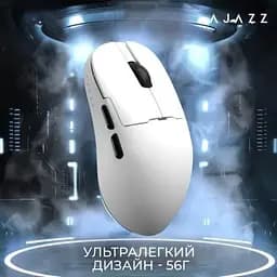 Мишка Ajazz AJ159 APEX Wireless/Bluetooth/USB White (AJM159-A-W) - мініатюра 7