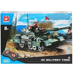 Машинка-конструктор на дистанционном управлении Wise Block Боевой танк 507 деталей (EU389048)