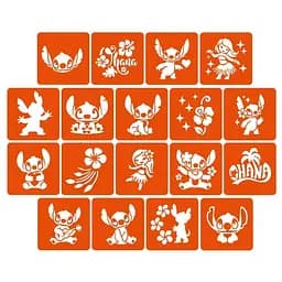 Набор трафаретов для био-тату "Лило и Стич" Fresh Tattoo lilo_stich_5x5_18_1