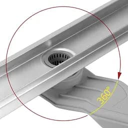Трап для душу Rea Neox 60 Superflow brushed steel 2в1 REA-G2705 - мініатюра 2