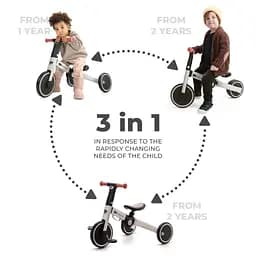 Дитячий велосипед Kinderkraft 3 в 1 4TRIKE Silver Grey (KR4TRI22GRY0000) (5902533922413) - мініатюра 12
